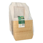 PAPSTAR 25 Feinkostboxen, Pappe mit Sichtfenster aus PLA eckig