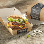 PAPSTAR 50 Burgerboxen, Pappe "pure" "Good Food"