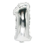 PAPSTAR Folienluftballon 35 cm x 20 cm silber