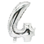 PAPSTAR Folienluftballon 35 cm x 20 cm silber