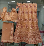 Complete Stitched Embroidered  Lehenga Choli In Germany (Peach)/Bridal Lehenga In Berlin