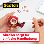 Scotch® Crystal Klebeband, transparent, Vorteilspack, 8 Rollen, 19 mm x 33 m | Packung (1 Stück)