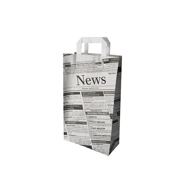 PAPSTAR 50 Tragetaschen, Papier mit Tragegriff