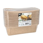 PAPSTAR 25 Backformen "pure" eckig braun
