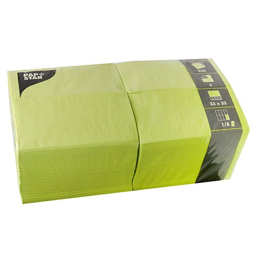 PAPSTAR 250 Servietten, 3-lagig 1/8-Falz