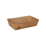PAPSTAR 80 Snacktrays, Pappe "pure" braun "100% Fair"
