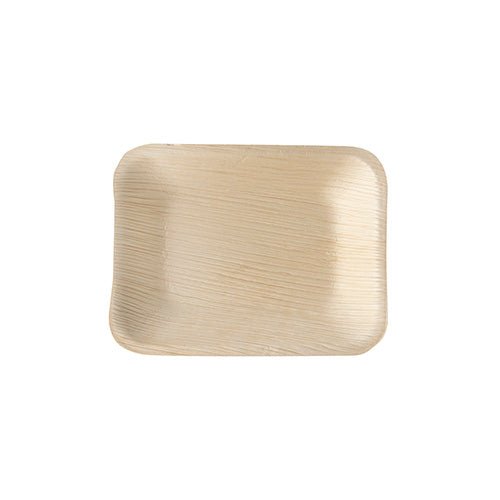 PAPSTAR 25 Tabletts, Palmblatt "pure" eckig