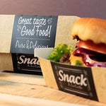 PAPSTAR 50 Burgerboxen, Pappe "pure" "Good Food"