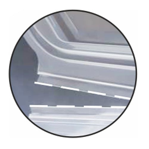 Starpak 50 Verpackungsbecher mit Klappdeckeln, PP transparent 8-eckig