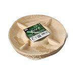 PAPSTAR 6 Teller, Palmblatt "pure" 5-geteilt
