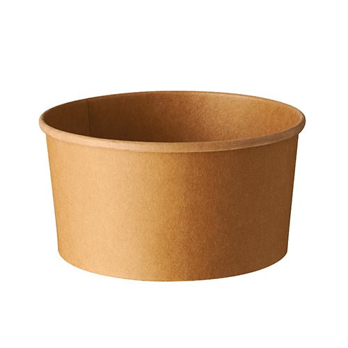 PAPSTAR 50 Salatschalen, Pappe mit PLA-Beschichtung rund braun