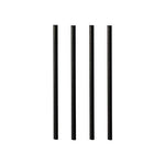 PAPSTAR Cocktail Trinkhalme aus Papier, 7 mm, 10 cm, schwarz | Folie (500 Stück)