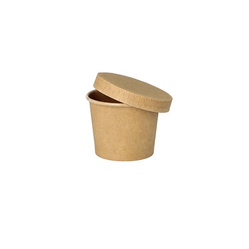 PAPSTAR 50 Portionsbecher, Pappe braun