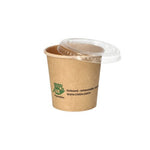 PAPSTAR 50 Portionsbecher, Pappe braun