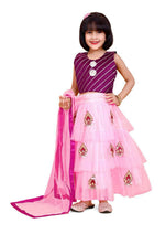 Lehenga & Blouse With Dupatta Embroidered in Belgium