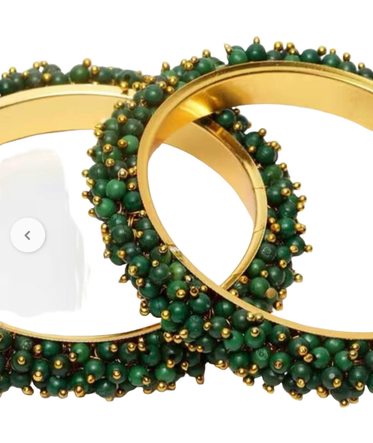 Set of 2 Embellished Gold-Plated Bangles