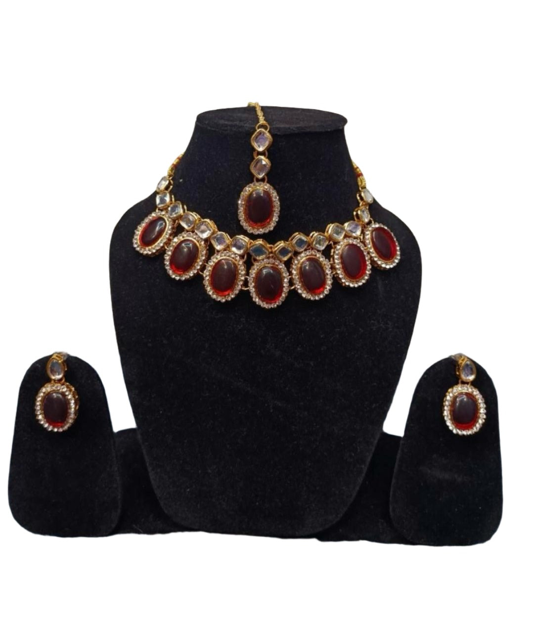 Gold Plated Pearl Kundan Beaded Chandbali Earrings for Women