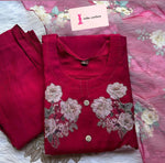 kurti dupatta bottom Dola silk printed set Namma Markt