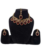 Gold Plated Pearl Kundan Beaded Chandbali Earrings for Women