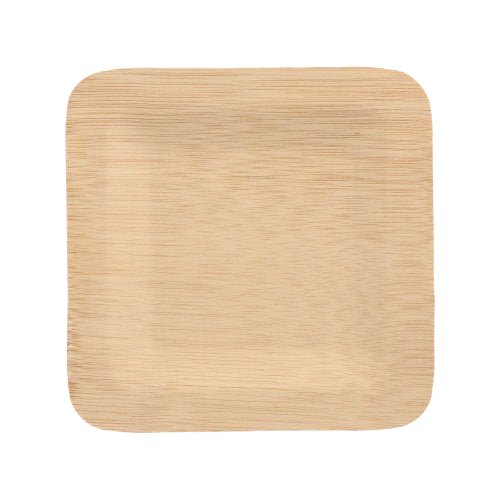 PAPSTAR 10 Teller, Bambus "pure" eckig