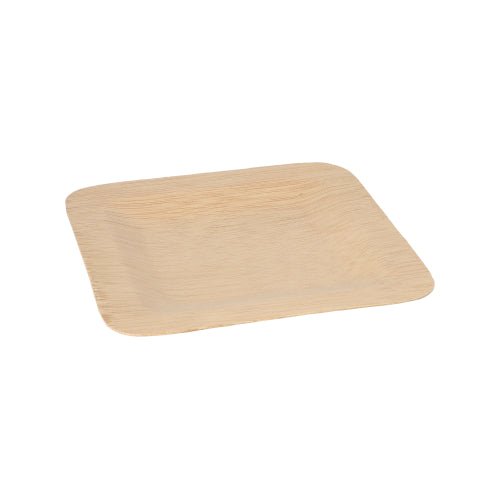 PAPSTAR 10 Teller, Bambus "pure" eckig