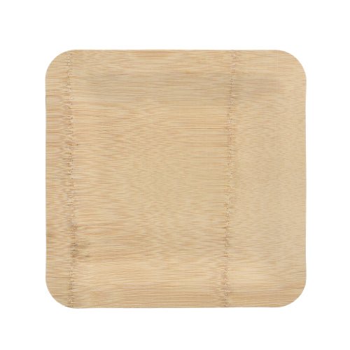 PAPSTAR 10 Teller, Bambus "pure" eckig