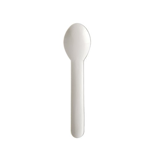 PAPSTAR Kaffeelöffel aus Papier "pure" 13 cm, weiß, umweltfreundlich | Faltschachtel (100 Stück)