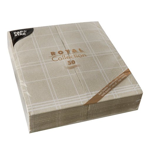 PAPSTAR 50 Servietten "ROYAL Collection" 1/6-Falz 48 cm x 33 cm "Kitchen Craft"