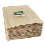 PAPSTAR 25 Tabletts, Palmblatt "pure" eckig