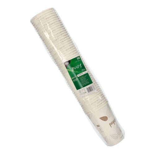 PAPSTAR 50 Trinkbecher, Pappe "pure" "ZERO"
