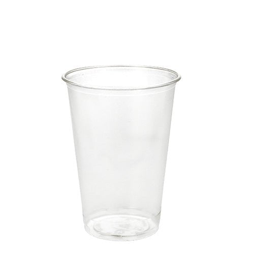 PAPSTAR Kaltgetränkebecher PLA "pure", glasklar, einzeln verpackt | Packung (50 Stück)