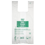 PAPSTAR 100 Hemdchen-Tragetaschen, Bio-Folie transparent Knotenbeutel auf Rolle