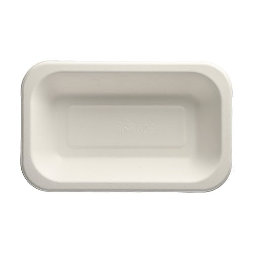 PAPSTAR 100 Siegelschalen, Zuckerrohr, weiss