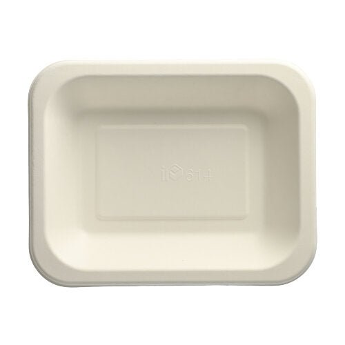 PAPSTAR 100 Siegelschalen, Zuckerrohr, weiss