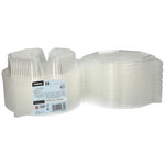 Starpak 25 Menüboxen mit Klappdeckeln, PP transparent 8-eckig - 5,9 cm x 21,5 cm x 21,5 cm