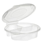 Starpak 25 Menüboxen mit Klappdeckeln, PP transparent 8-eckig - 5,9 cm x 21,5 cm x 21,5 cm