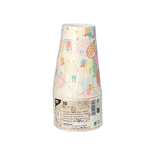 PAPSTAR 10 Trinkbecher, Pappe 0,2 L Ø 7 cm · 9,7 cm