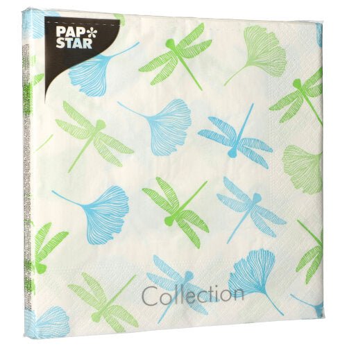 PAPSTAR 20 Servietten, 40 cm x 40 cm 3-lagig 1/4-Falz