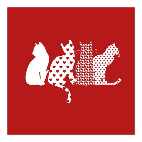 PAPSTAR 20 Servietten, 33 cm x 33 cm 3-lagig 1/4-Falz rot