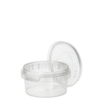 Starpak 50 Feinkostbecher, PP transparent mit Originalitätsverschluss rund