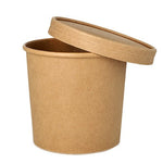 Starpak 25 Suppenbecher, Pappe rund Ø 11,5 cm braun