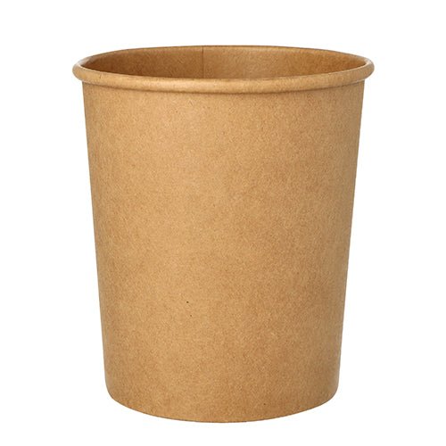 Starpak 25 Suppenbecher, Pappe rund Ø 11,5 cm braun