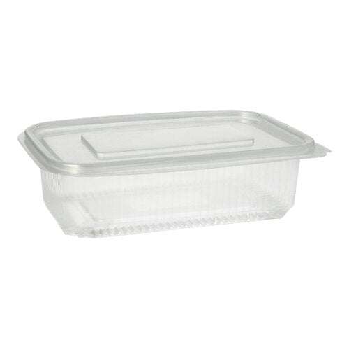 Starpak 50 Verpackungsbecher mit Klappdeckeln, PP transparent rechteckig