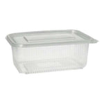 Starpak 50 Verpackungsbecher mit Klappdeckeln, PP transparent rechteckig