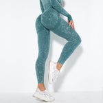 Modische Peach-Hip Feuchtigkeitsableitende Yoga-Hose