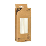 PAPSTAR 100 Trinkhalme, Papier Ø 6 mm