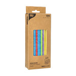 PAPSTAR 100 Trinkhalme, Papier Ø 6 mm