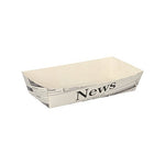 PAPSTAR 50 Pommes-Frites-Trays weiss "Newsprint"