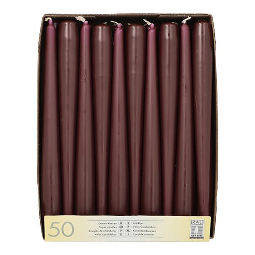 Starpak 50 Leuchterkerzen Ø 2,2 cm · 25 cm