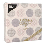 PAPSTAR 50 Servietten "ROYAL Collection" 1/4-Falz 40 x 40 cm rosa